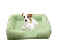 Lit Orthopédique Pour Chien De Taille Moyenne, Lavable, En Mousse À Mémoire De Forme, Pour Cage, Lavable, Pour Chiens De Grande Taille, Avec Doublure Imperméable Et Fond Antidérapant,Vert,2XL