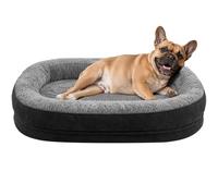 Lit orthopédique pour Chien Grand Chien, Coussin de Soutien Cervical, Housse Amovible Lavable, Mousse Ergonomique, Fond antidérapant Panier Confort pour Chien
