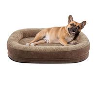 Lit orthopédique pour Chien Grand Chien, Coussin de Soutien Cervical, Housse Amovible Lavable, Mousse Ergonomique, Fond antidérapant Panier Confort pour Chien