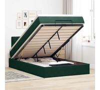 vidaXL Lit Ottoman avec Matelas Noir 100 x 200 cm Velours, Lit Ottomane Moderne, Mobilier Luxe Contemporain, Matelas Mousse Ajustable pour Confort Ultime