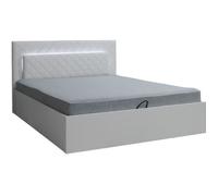 Lit PANAREA 160 x 200 cm avec option coffre et sommier Blanc