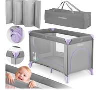 Lit parapluie 125 x 65 x 78 cm RK-240 gris et lavande