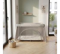 Lit parapluie 2en1 LIONELO Mila - Ultra légère - Lit bébé - 4cm matelas - Sac inclus - Ouverture zippée - Vert