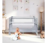 Lit parapluie avec table a` langer, matelas, parois ae´re´es, réglage 4 niveaux