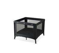 Deryan Lit Parapluie Bébé avec Matelas Inclus, 0-5 Ans (0-20 kg), Léger 4 kg, Grand Matelas, Ouverture Latérale, Design Pliable, Sac de Transport Inclus, 100 x 100 cm (Noir)