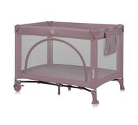 Lionelo Lit parapluie compact 2en1 Laura – Parc bébé, matelas haute densité, roulettes – Rose