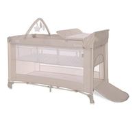 Lit parapluie bébé / Lit pliant / berceau à 2 niveaux Torino 2 PLUS Lorelli - beige