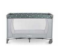 Momi – Lit parapluie bébé pliant Belove – Matelas, sac transport, accès latéral, 2 roulettes – Gris