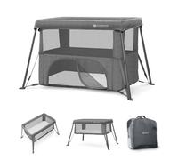Lit Parapluie Kinderkraft Cami 3 En 1 Compact Et Léger Avec Sommier Réglable, Parc Enfant Et Sac À Dos Voyage Grey TU