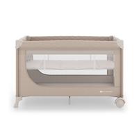 Lit Parapluie Kinderkraft Leody Up 2 En 1 Avec Pliage Rapide, Double Niveau, Entrée Zippée, Roulettes Et Maille Aérée Beige TU