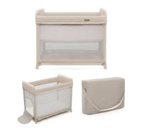 Lit Parapluie Kinderkraft Moon Dream Avec Sommier Suspendu, Matelas Inclus, Pliage En Un Geste Et Sac De Transport Beige 50X90