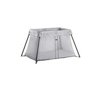 Lit parapluie Light Argent + Drap housse blanc