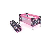 Lit parapluie poupee / poupon 30 a 50 cm - Licornes 54x31x32cm - Voyage Transportable - Set Jouet accessoire Fille + Carte