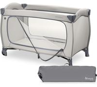 Lit Parapluie Sleep N Easyfold - Pliage Ultra Rapide, Grande Ouverture Latérale, Roues Et Sac De Transport, Dès Naissance Jusqu'à 15 Kg, Gris