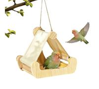Lit Perroquet Perchoir Balançoire En Bois Avec Plateau Tiroir Pour Le | Perchoir Nid pour Calopsitte pour Conure Calopsitte Perruche Inséparable Ara et Perroquet