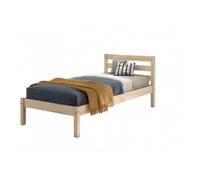 Lit pino naturel 90x200 - sommier inclus