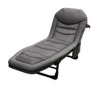 Lit pliable avec matelas - Lit pliant portable pour adultes, dossier réglable à cinq vitesses, tube en acier, capacité de charge, idéal pour dormir et voyager