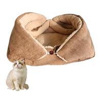 Lit pliable pour chat - Coussin respirant pour animal domestique - Cachette lavable pour chat - Canapés d'intérieur pour animaux de compagnie - Maison chaude pour chien - Lit d'hiver pour chat endormi