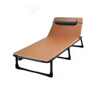 Lit pliant avec matelas, capacité de charge de 300 kg, réglage du dossier à 4 vitesses, pour bureau, extérieur, hôpital