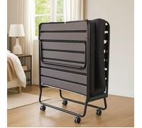 Lit pliant grand hôtel (90 cm) Matelas HR 24 kg non feu + Housse