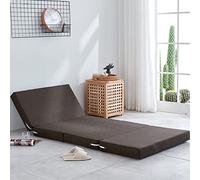Lit pliant portable. Matelas en mousse pliable - Lit futon portable une place avec base antidérapante et housse amovible. Idéal pour les invités, le camping et une utilisation au sol. Soluti