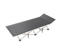Lit Pliant, Portable Outdoor Marching Bed, Simple Companion Bed, Office Nap Recliner(Gris,M)
