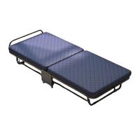 Lit pliant portable pour adultes - Gain de place - Avec roulettes pour une mobilité facile - Idéal pour bureau, terrasse et extérieur - 90 cm