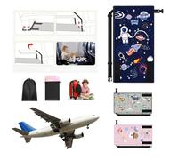 Lit Portable Enfant, Hamac Bébé Voyage, Lit Avion pour Enfant, Bleu