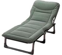 Lit Portable pour Adultes Camping, Coton Haute Densité Stable Porteur Réglable, Lits pour Adultes, pour Les Voyages à La Maison en Plein Air, Green, 190 * 68CM