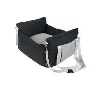 Lit portable pour chat et chien - Siège arrière de voiture - Sécurité pour animaux de compagnie - Porte-transport fiable pour petite ceinture de lit - Avec laisse - Pour ceinture de petite taille et