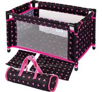 Lit Poupee Touristique Lit Poupon Lit de Poupée Transportable - Accessoires de Poupée Jusqu'à 46 cm de Long Comprend Un Sac de Transport, KP0400R