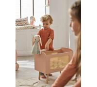 Lit poupon en bois FSC® et cannage POÉSIE multicolore TU