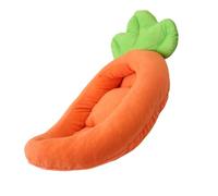 Lit pour animal domestique avec coussin amovible et poignée douce Motif carotte