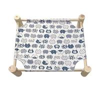 Lit pour animaux de compagnie Lit de camp amovible et lavable for animaux de compagnie quatre saisons lit de chat confortable lit de chat en bois de pin lit de chien hamac Lit facile à Nettoyer(8)