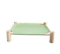 Lit pour animaux de Compagnie Lit de camp for animaux de compagnie été chat hamac nid quatre saisons amovible et lavable en bois massif lit de chat petit chien lit de camp Lit facile à Nettoyer(4)