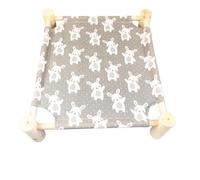 Lit pour animaux de compagnie Lit de camp for animaux de compagnie, lit en bois for chien et chat, hamac suspendu en bois massif, matelas hors du sol, universel for toutes les saisons Lit facile à Net