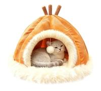 Lit pour animaux de compagnie pour l'hiver, peluche par temps froid - Maison d'hiver pour chat panier pour chien - Pour jouer, se reposer et dormir dans la chambre et le garage pour petits, moyens et