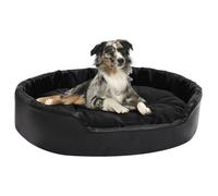 Lit pour animaux - VIDAXL - Noir - 90x79x20 cm - Similicuir - Peluche douce