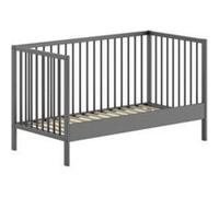 Lit Pour Bébé Dino 70x140 Cm Anthracite Gris