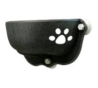 Lit pour chat à ventouse 50, 8 x 28 x 28 cm en forme de demi-lune, hamac pour fenêtre pour chat à forte aspiration, hamac lavable pour voiture, siège de salon doux pour , pour admirer le paysa