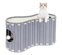 Lit pour chat artificiel multi-fonctionnel combinant espace de divertissement et refuge confortable pour Leopardine à libération rapide Moteur de recherche Meubles de lit