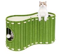 Lit pour chat artificiel multi-fonctionnel combinant espace de divertissement et refuge confortable pour Leopardine à libération rapide Moteur de recherche Meubles de lit