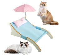 Lit pour chat avec baldaquin, hamac animaux avec griffoir et pare-