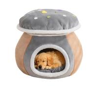 Lit pour chat avec couverture | Semi fermé chaud refuge pour , pour au chaud en forme de grotte - pour utilisation dans la chambre, balcon, appartement maison chiot animal