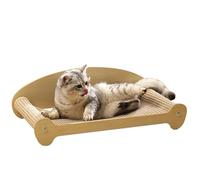 Lit pour chat avec tapis à gratter - Salon confortable et durable, lit pour chat et tapis à gratter pour deux personnes | Offre un espace de repos confortable et des surfaces à griffer, gardez les