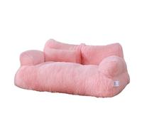 Lit pour Chat Canapé-lit Moelleux et Mignon pour Chiens Lit Coussin Doux et Respirant, Housse Amovible et Lavable pour Chiens de Taille Moyenne et Petite ( Couleur : Pink , Taille : 75*51*28cm )