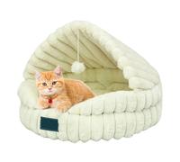 lit pour Chat - Cave pour Chien Anti -Slip 50 x 50 x 15 cm | Lit de grottes de Doux Hiver pour propriétaires de Maison Couvertures de Salon de Chambre Dayti