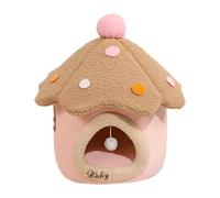 Lit pour chat champignon, lit pour chat en forme de champignon, maison de copropriété pour chaton - Lit confortable pour animaux de compagnie, nid de grotte, lit pour chat, maison pour chiot avec