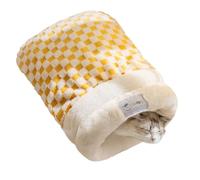 Lit pour chat - Chaud, lavable et confortable, grotte pour petits animaux pour se reposer à l'intérieur ou à l'extérieur, l'automne et l'hiver
