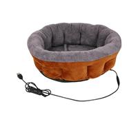 Lit Pour Chat Chauffé D'Intérieur Coussin Chauffant Réglable Avec 3